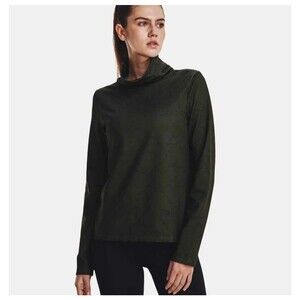 Under Armour Cold Weather Green Funnel Neck Top Women’s  MEDIUM 1375832-310